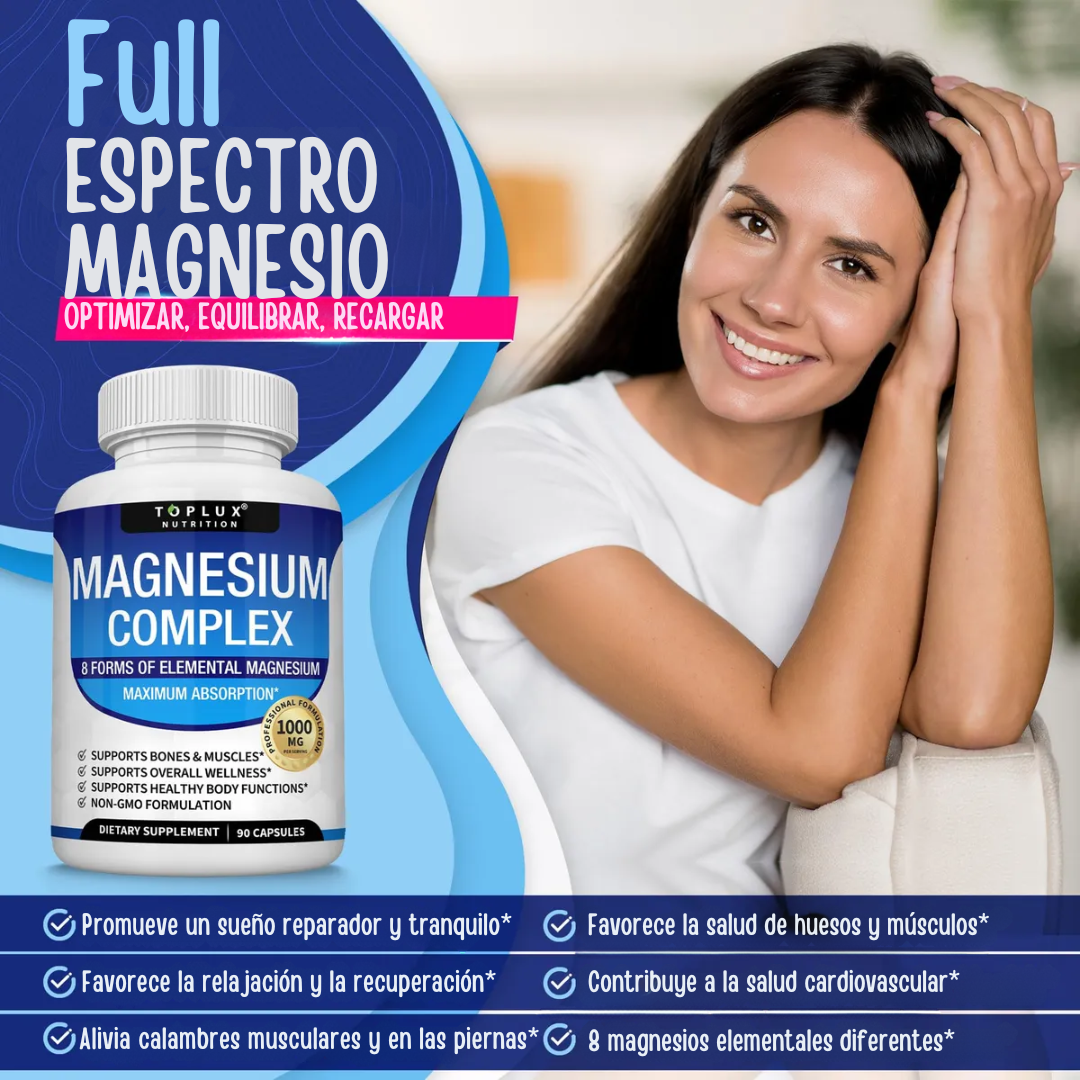 Magnesium Complex | 8 tipos de Magnesio Elemental
