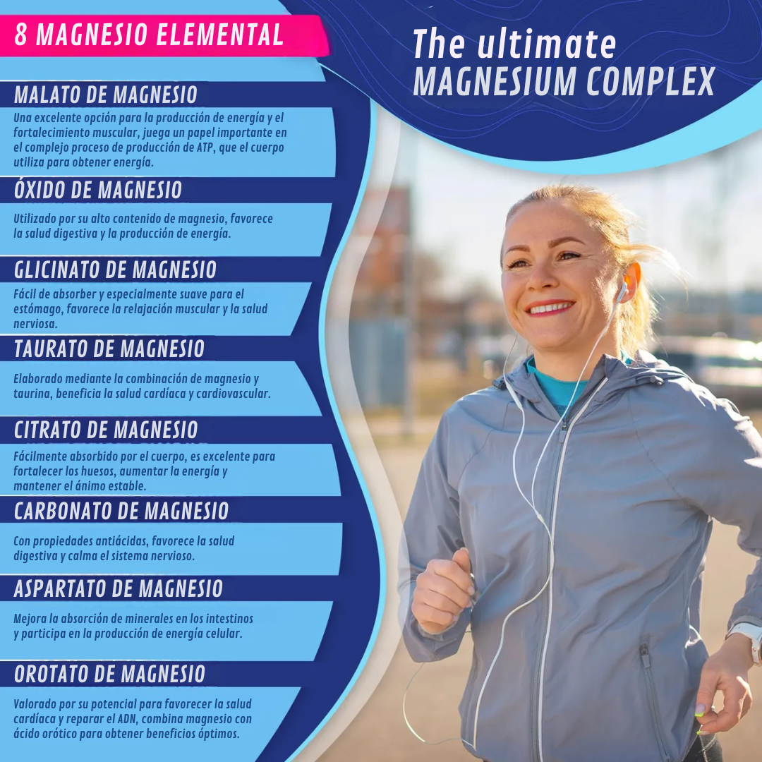 Magnesium Complex | 8 tipos de Magnesio Elemental
