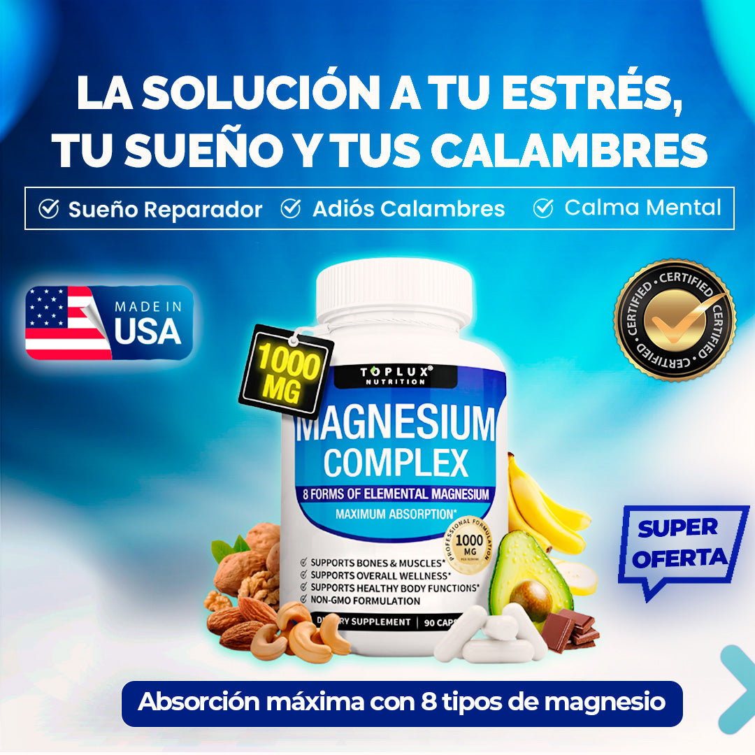 Magnesium Complex | 8 tipos de Magnesio Elemental